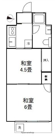 ニュー池尻マンション 5階階 間取り