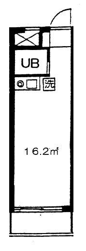 エクセル駒沢(ワンルーム/2階)の間取り写真