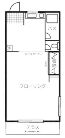 ハイツエルメス(1DK/1階)の間取り写真