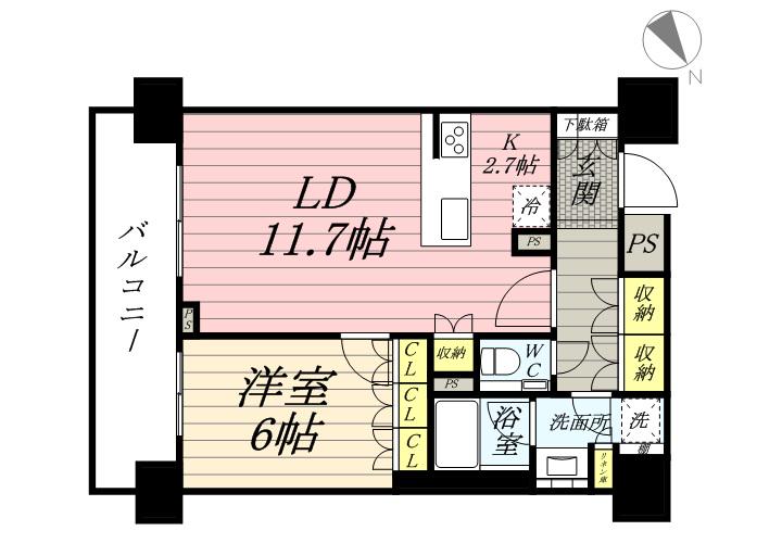 ソアラノーム大岡山 7階階 間取り