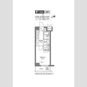 プラウドフラット神楽坂(1K/1階)の間取り写真