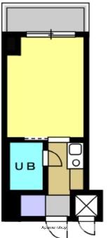 スカイコートエクセレント荻窪(ワンルーム/9階)の間取り写真