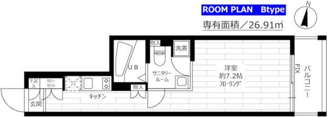 グランドコンシェルジュ都立大学 1階階 間取り