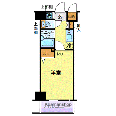 トーシンフェニックス笹塚駅前弐番館(1K/2階)の間取り写真