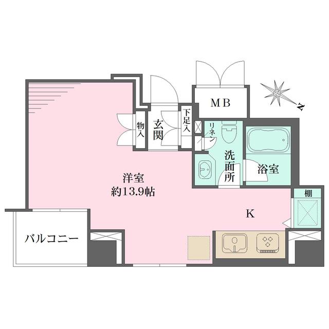パークハウス渋谷山手 8階階 間取り
