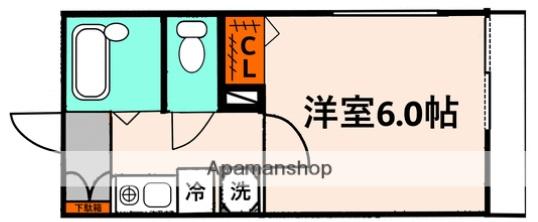 フェリーチェ阿佐ヶ谷V(1K/2階)の間取り写真