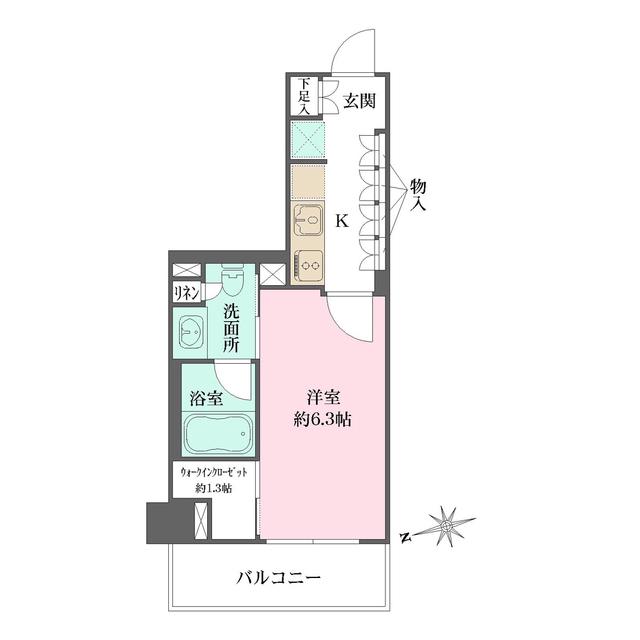 ザ・パークワンズ山吹神楽坂 6階階 間取り
