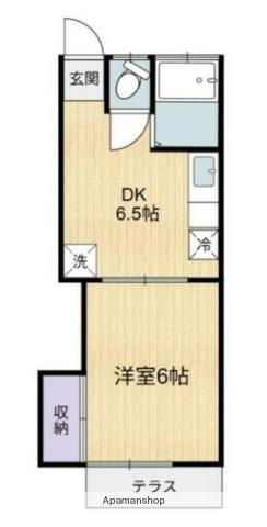 ドリームハイツ(1DK/1階)の間取り写真