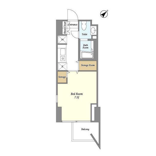 パークフラッツ祐天寺(1K/3階)の間取り写真