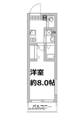 DAIZAWA HILLS(1K/1階)の間取り写真