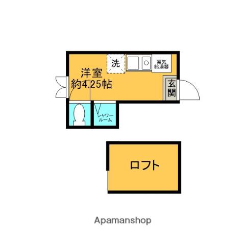 フレシール笹塚B(ワンルーム/B1階)の間取り写真