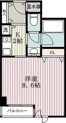 コンフォート荻窪(1K/3階)の間取り写真