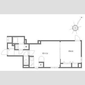 エルファーロ目黒1(1LDK/2階)の間取り写真