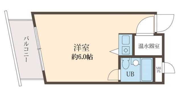 ダイネス壱番館渋谷(ワンルーム/9階)の間取り写真