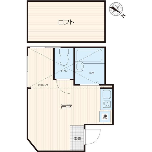 MGB狛江(ワンルーム/2階)の間取り写真