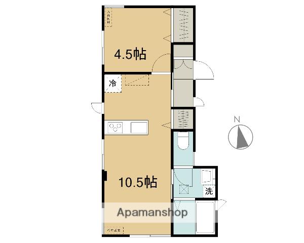 コーポ サンフラワー 令和7年11月リフォーム物件(1LDK/1階)の間取り写真