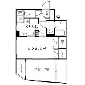 OCTOFOLIA(1LDK/2階)の間取り写真