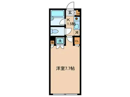 GARDENCOURTKAMIKITAZAWA(1K/2階)の間取り写真