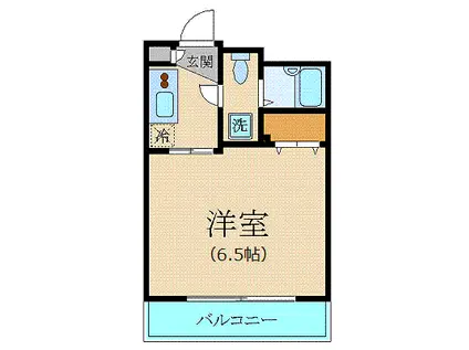 カスタリア新宿(1K/3階)の間取り写真