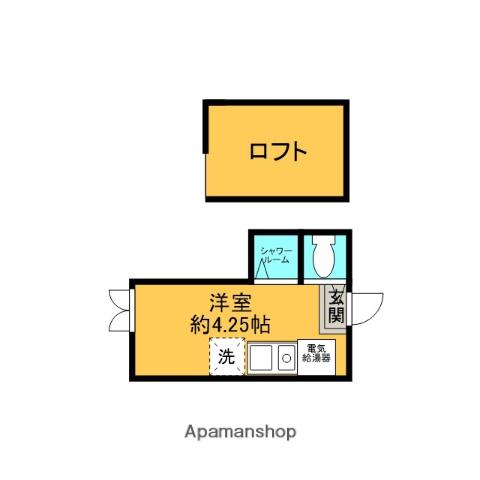フレシール笹塚B(ワンルーム/B1階)の間取り写真