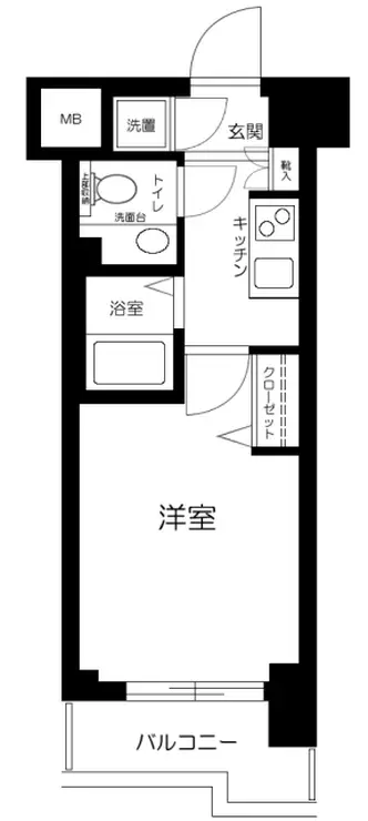 エクセリア桜上水 8階階 間取り