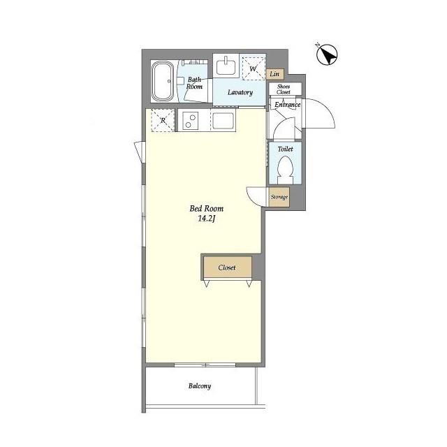 ASTILE西新宿Ⅱ(ワンルーム/3階)の間取り写真