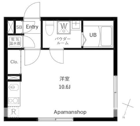 アーバンパーク下北沢(ワンルーム/2階)の間取り写真