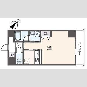 フェルテ鄕波(1K/7階)の間取り写真