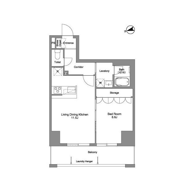 PRIMA STELLA(1LDK/10階)の間取り写真
