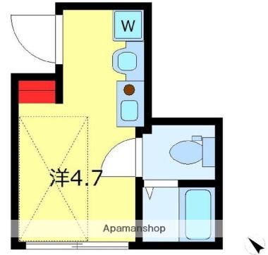 HJ PLACE SASAZUKA(ワンルーム/2階)の間取り写真