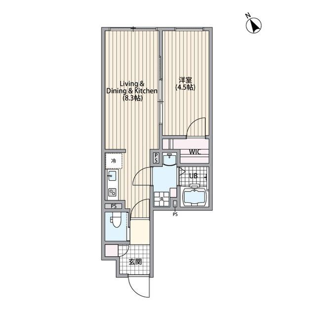 エルファーロ三軒茶屋Ⅵ(1LDK/3階)の間取り写真
