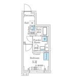 FIKA代々木上原(1K/5階)の間取り写真