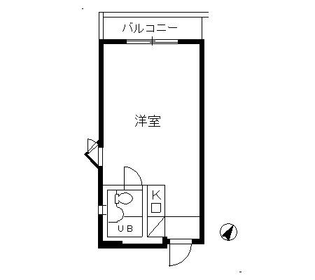 パーク・ノヴァ渋谷(1K/3階)の間取り写真