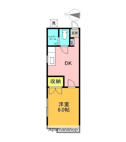 メゾンイグレック(1DK/1階)の間取り写真