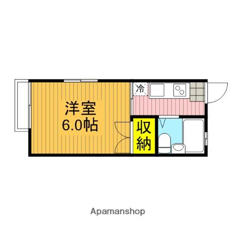 メゾンブリーエ(1K/2階)の間取り写真