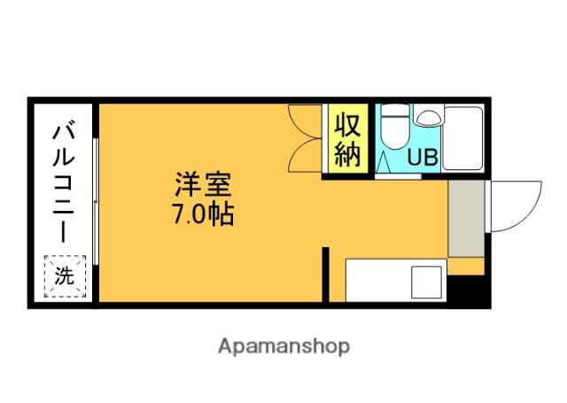 中川ビル(1K/3階)の間取り写真
