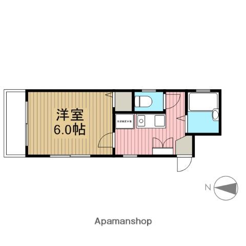 福田ハイツ(1K/1階)の間取り写真