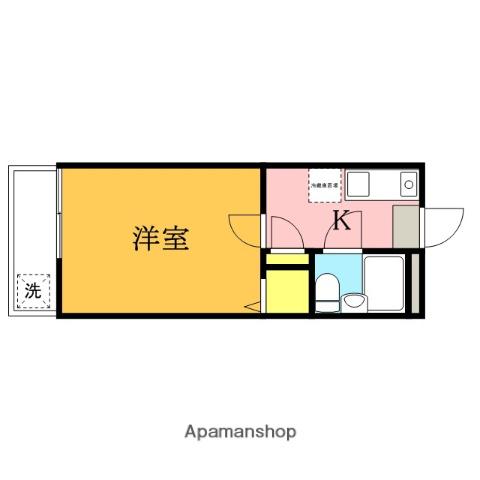 メゾンエトワール(1K/2階)の間取り写真