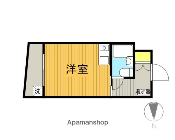 シャローム国分寺(ワンルーム/2階)の間取り写真