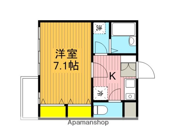 アプレシティ国分寺(1K/2階)の間取り写真