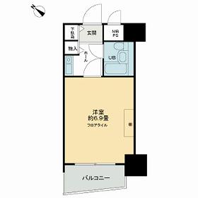 ライオンズマンション三鷹さくら通(1K/5階)の間取り写真