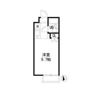 メゾン・ド・調布(ワンルーム/1階)の間取り写真