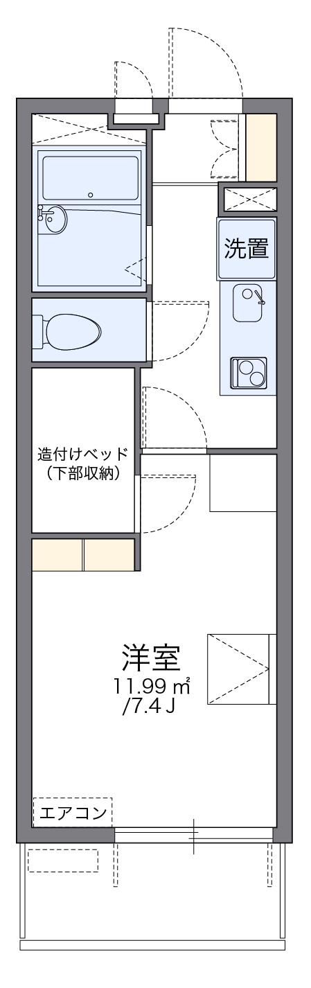 レオパレスOVIRA 1階階 間取り