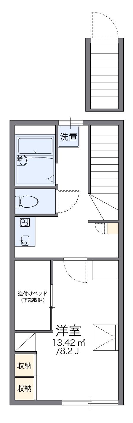 レオパレスアゼリア 2階階 間取り