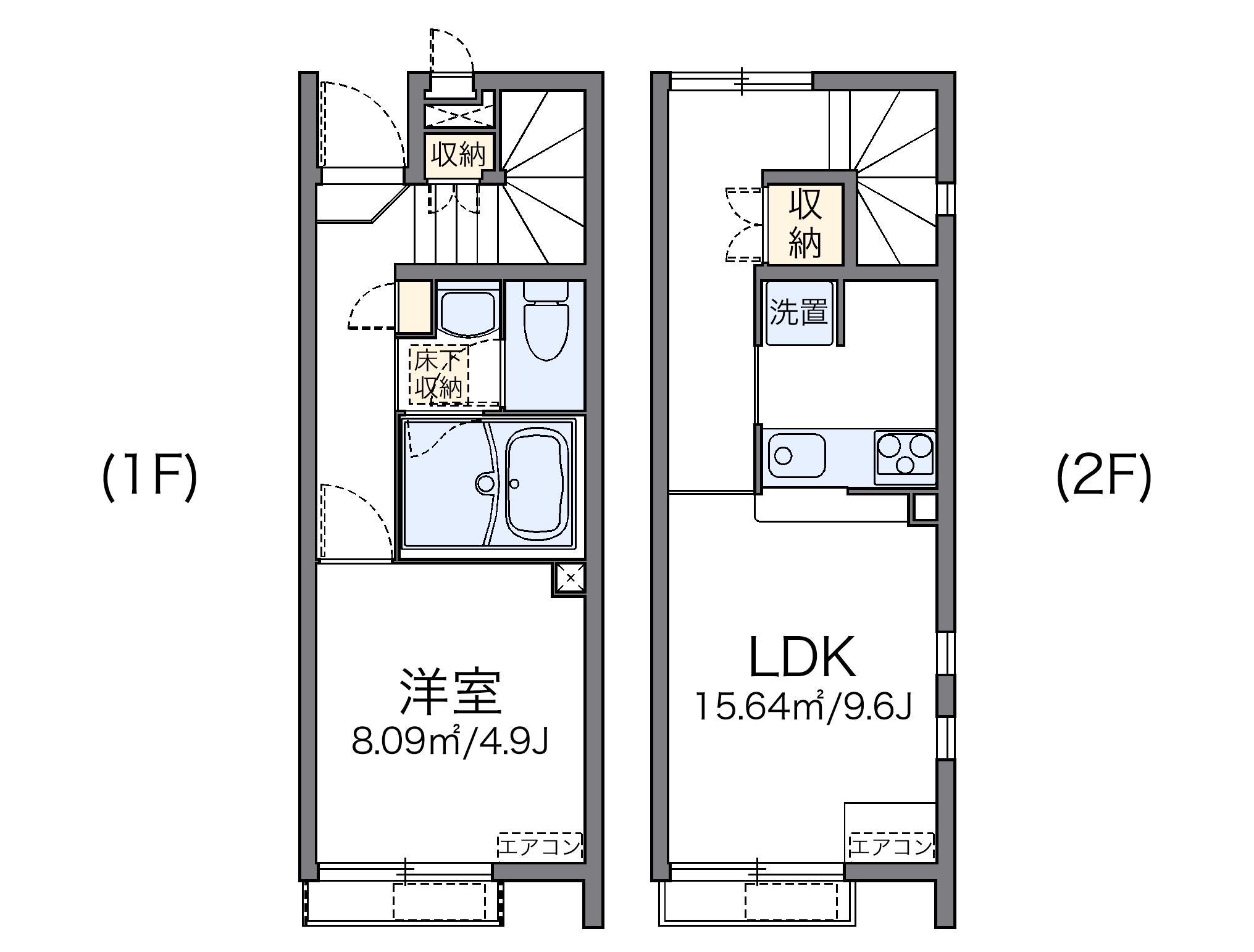 レオネクストファミリア白山(1LDK/1階)の間取り写真