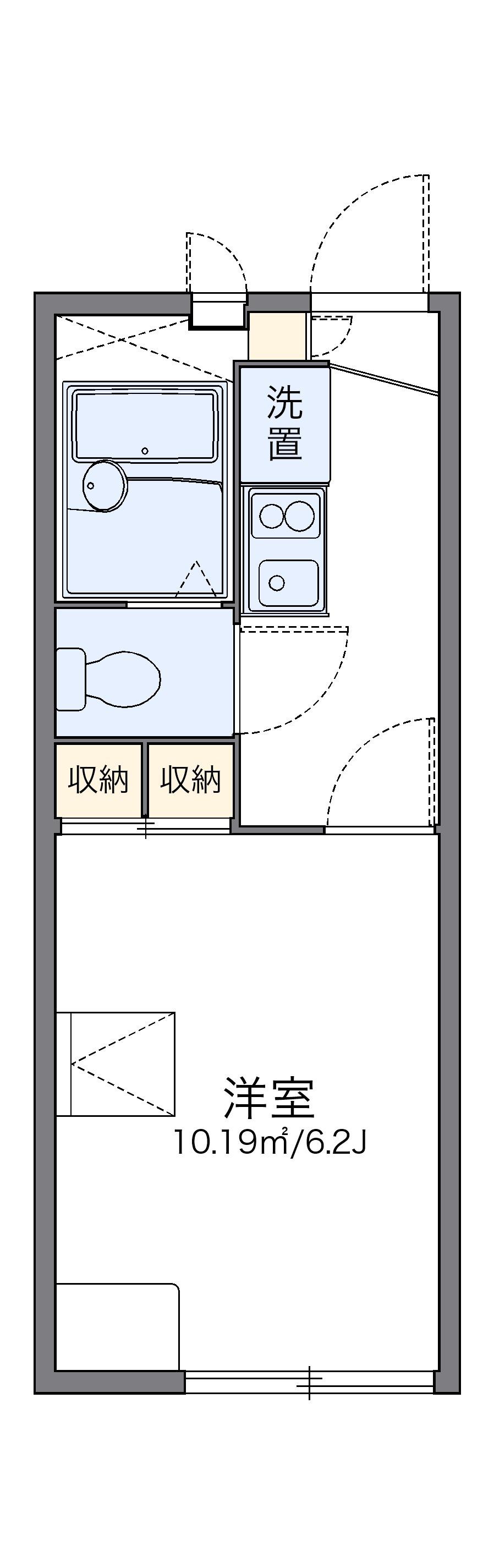 レオパレスJ・Y 1階階 間取り