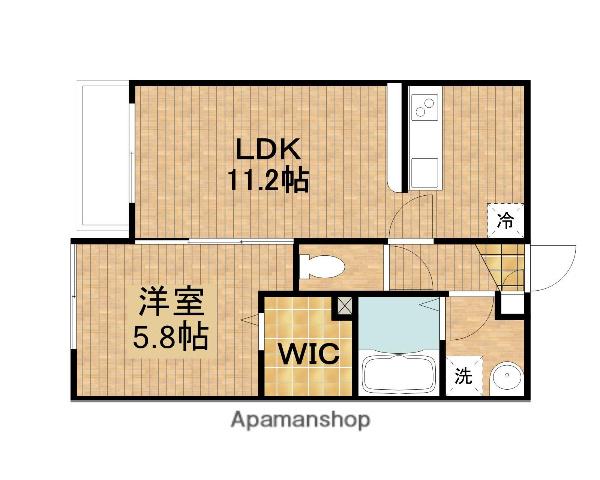 ラフィーネ小金井(1LDK/3階)の間取り写真