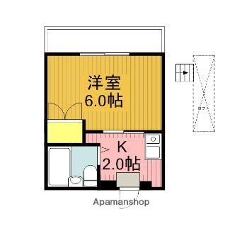 メゾンパステル(1K/3階)の間取り写真