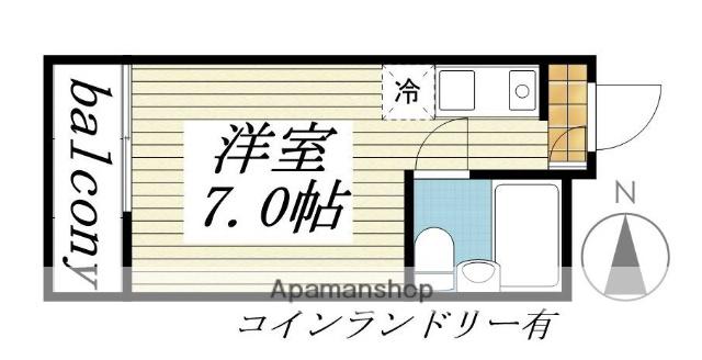 メゾン・ド・マニエール(ワンルーム/3階)の間取り写真