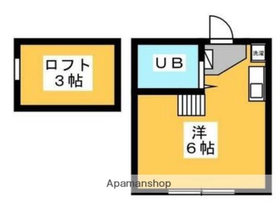 メゾン・デ・ボナール(ワンルーム/2階)の間取り写真